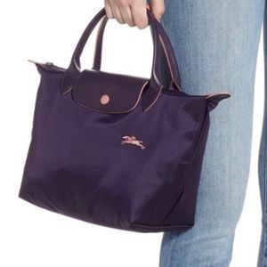 Longchamp Limited Edition Le Pilage Club Tote in Bilberry